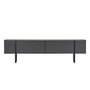 Nordure Soporte para TV Antracita y Negro